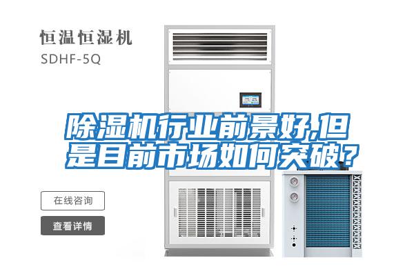 除濕機行業前景好,但是目前市場如何突破？