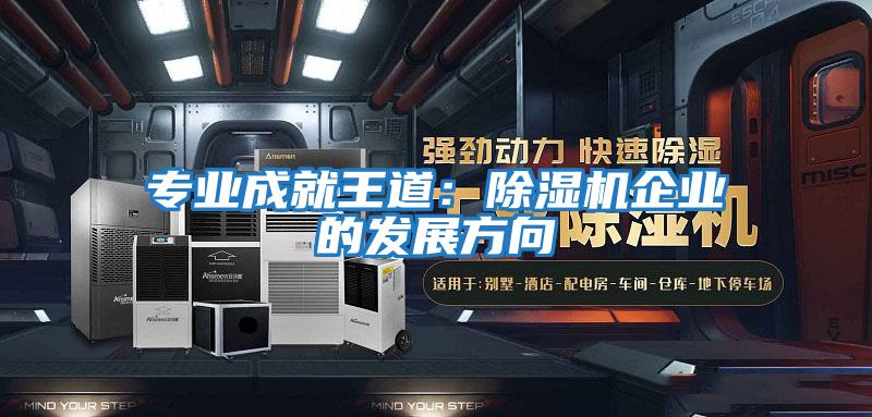 專業成就王道：除濕機企業的發展方向