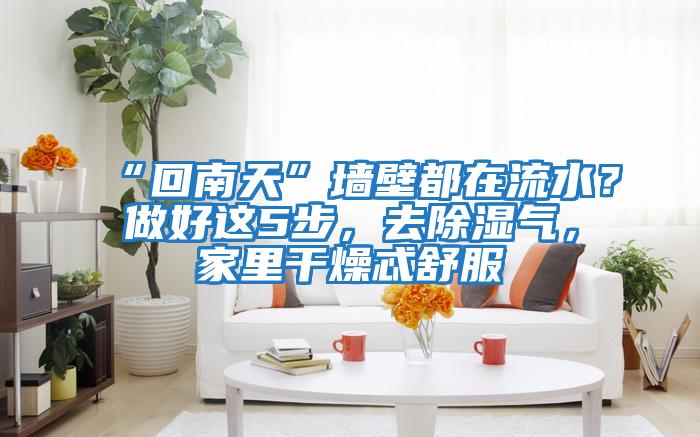“回南天”墻壁都在流水？做好這5步，去除濕氣，家里干燥忒舒服