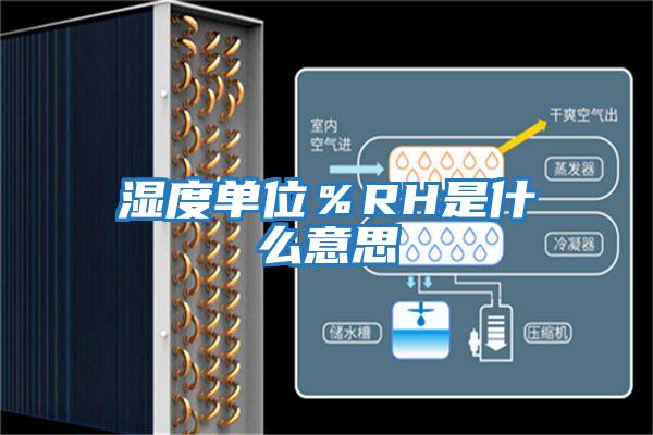 濕度單位%RH是什么意思