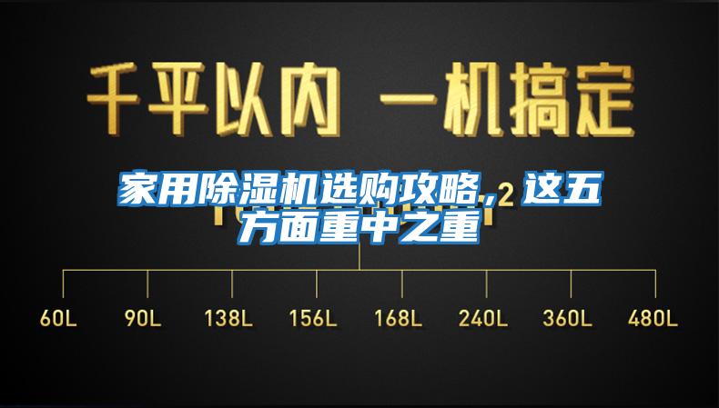 家用除濕機選購攻略，這五方面重中之重