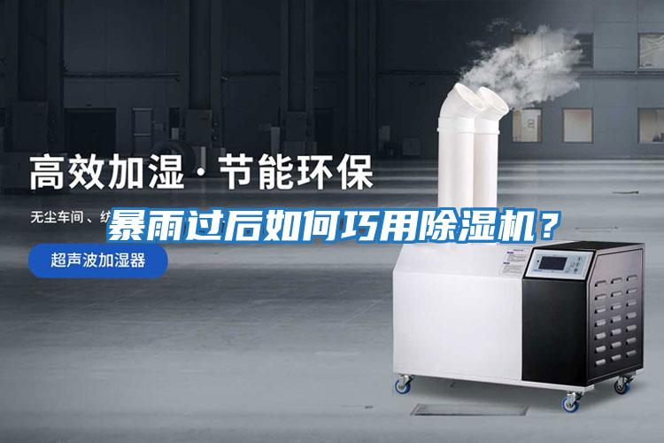 暴雨過后如何巧用除濕機？