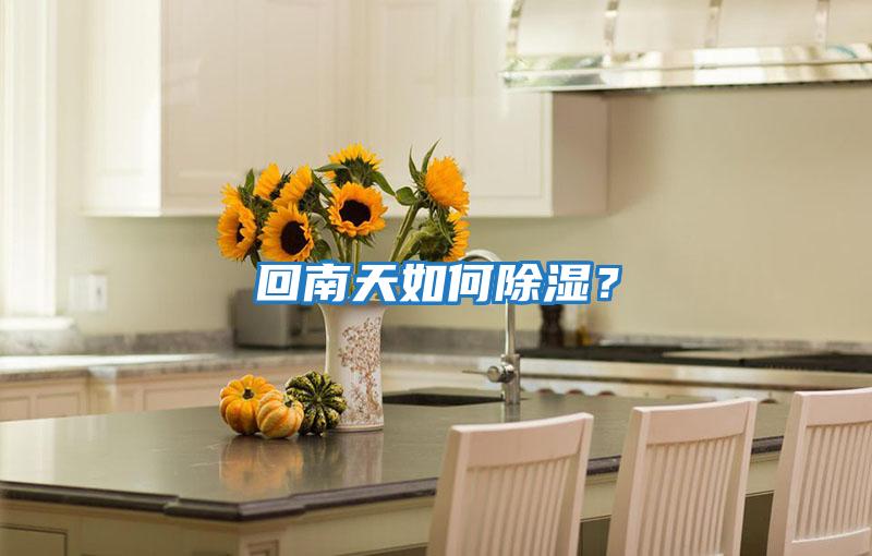 回南天如何除濕？