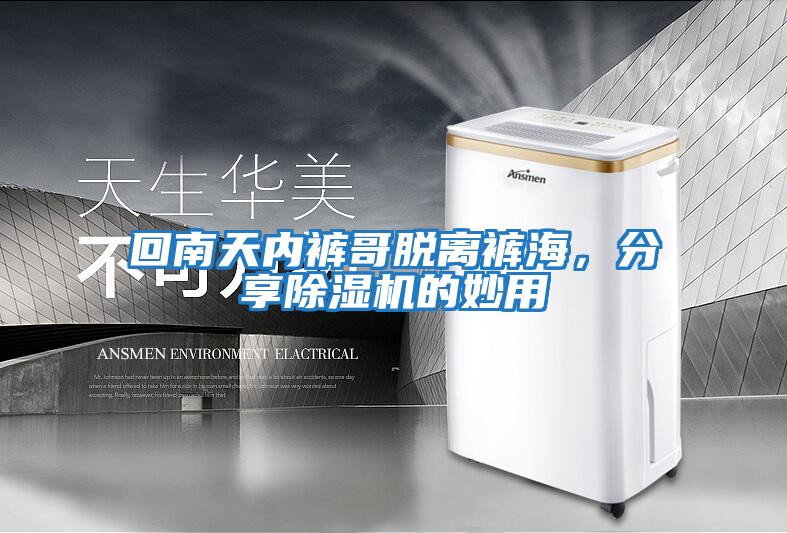 回南天內褲哥脫離褲海，分享除濕機的妙用