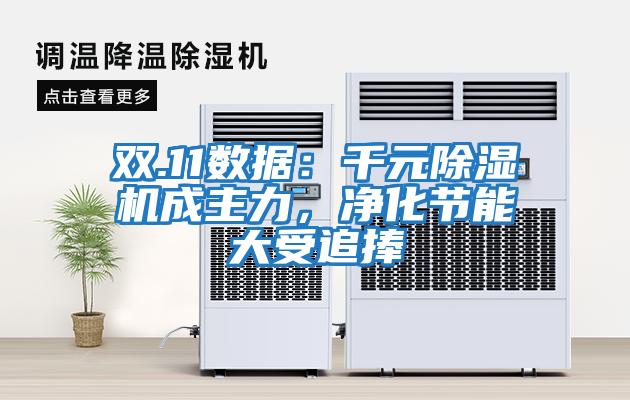 雙.11數據：千元除濕機成主力，凈化節能大受追捧