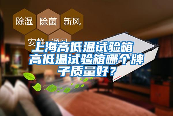 上海高低溫試驗箱 高低溫試驗箱哪個牌子質量好？