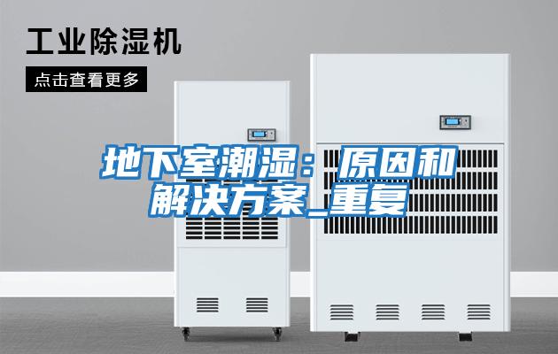 地下室潮濕:原因和解決方案_重復