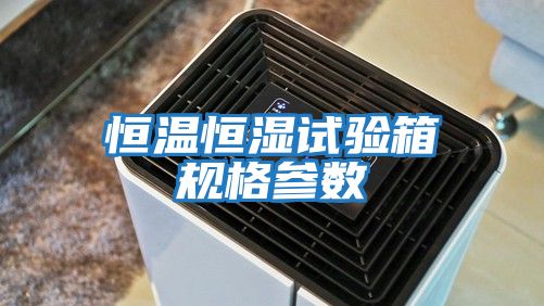 恒溫恒濕試驗箱規格參數
