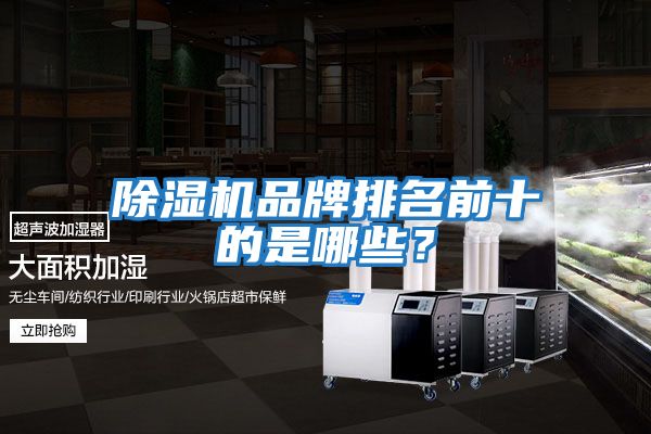 除濕機品牌排名前十的是哪些？
